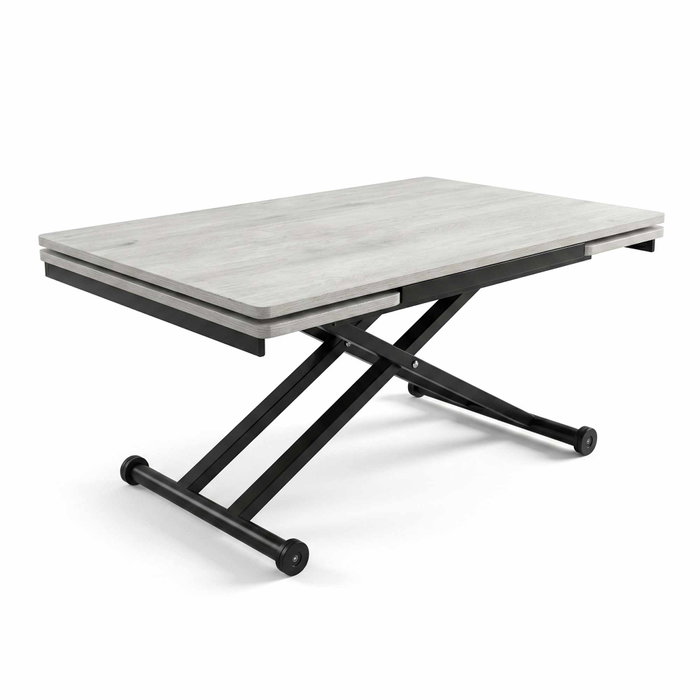 Hanah Home Mesa de Comedor Extensible Lisboa y Negro
